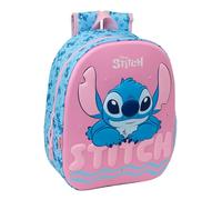 STITCH - Zaino scuola con design 3D, ideale per bambini di diverse età, comodo e versatile, qualità e resistenza, 27 x 10 x 33 cm