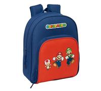 safta SUPER MARIO MAMMA MIA - Zaino per bambini, ideale per bambini di diverse età, comodo e versatile, qualità e resistenza, 28 x 10 x 34 cm