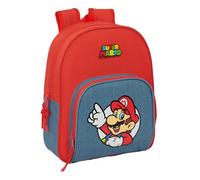 SUPER MARIO - Zaino per bambini, ideale per bambini di diverse età, comodo e versatile, qualità e resistenza, 28 x 10 x 34 cm