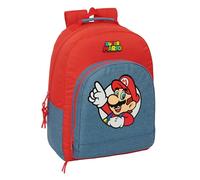 Safta Super Mario 20.1l Backpack Rosso Bambini