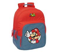Safta Double Super Mario 20l 32x15x42 Cm Backpack Rosso Bambini