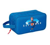 Safta Superman - Medium Shoe Rack, Multipurpose, Pencil Case, Sport, Extracurric