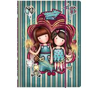 SAFTA- Taccuino con Copertina Rigida con Elastico Gorjuss Fairground Fireworks 24,8 x 9 x 33,4 cm, Multicolore, 812GJ15