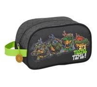 Safta Teenage Turtles - Medium Children's School Toiletry Bag with Handle, Child