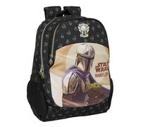Safta THE MANDALORIAN THIS IS THE WAY - Zaino scuola per bambini, ideale per bambini di diverse età, comodo e versatile, qualità e resistenza, 32 x 16 x 44 cm, colore: nero, Nero, Estándar, Casual