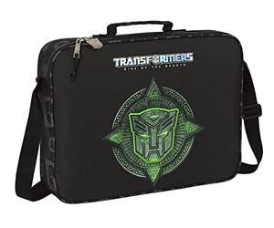 SAFTA TRANSFORMERS - Portafoglio extracurriculari, Valigetta Portatodo, Tracolla, Comodo e Versatile, Qualità e Resistenza, 38 x 6 x 28 cm, Colore Nero, Nero, Estándar, Casual