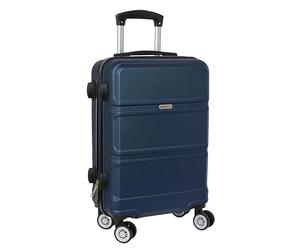 safta - Trolley da cabina 20", valigia con ruote, lucchetto di sicurezza, valigia leggera, 34,5 x 20 x 55 cm, colore blu navy, Blu navy, Estándar, Casual