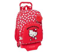 safta Hello Kitty Iconic - Zaino scuola grande con carrello, zaino per bambini, zaino per bambini, adattabile a carrozzina, ideale per bambini in età scolastica, comodo e versatile, qualità e