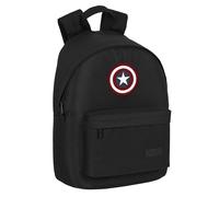SAFTA Unisex Kid's Article Capitan America Teen Laptop Backpack, Multicoloured,