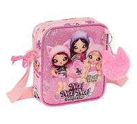 safta Unisex Kids M222 TROLLS 3 - Piccola borsa messenger, borsa a tracolla per bambini, ideale per bambini dai 5 ai 14 anni, comoda e versatile, qualità e resilienza, 16 x 4 x 18 cm, rosa, rosa,