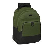 Safta DARK FOREST - Zaino scuola per bambini, ideale per bambini di diverse età, comodo e versatile, qualità e resistenza, 32 x 15 x 42 cm, colore: verde cachi/nero, Verde cachi/nero, Estándar, Casual