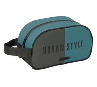 Safta Urban, borsa da scuola per bambini media, con manico, borsa per bambini, adattabile al carrello, facile da pulire, comoda e versatile, qualità e resistenza, 26 x 12 x 15 cm, grigio/blu, M,