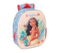 Vaiana - Zaino scolastico, design 3D, ideale per bambini di diverse età, comodo e versatile, qualità e resistenza, 27 x 10 x 33 cm