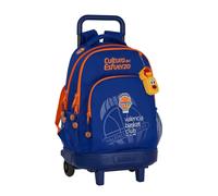 Safta Valencia Basket Trolley Grande Compatto Zaino Con Ruote Rimovibile 33l