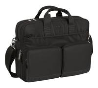 SAFTA | Valigetta portatile da 15,6 pollici e tablet da 10,6" Business Black - Valigetta portatile scomparti imbottiti e connessione USB esterna, ideale per ufficio e viaggi