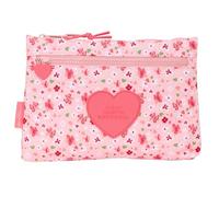 Safta VMB IN Bloom - Astuccio per scuola grande, con doppia cerniera, astuccio per bambini, comodo e versatile, facile da pulire, 23 x 3 x 16 cm, colore rosa, Rosa, Estándar, Casual