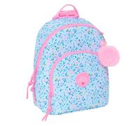 Safta VMB Paradiso - Mini zaino per uso quotidiano, ideale per bambini di diverse età, comodo e versatile, qualità e resistenza, 25 x 13 x 30 cm, Blu chiaro/Rosa Chiaro, M, Casual