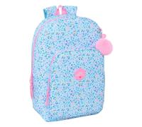 Safta VMB Paradiso - Zaino da scuola, adattabile al carrello, ideale per bambini di diverse età, comodo e versatile, qualità e resistenza, Blu chiaro/Rosa Chiaro, M, Casual
