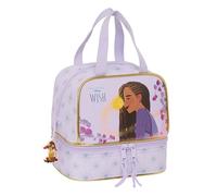 Safta WISH - Portamerienda, Portatodo, Qualità e Massima Resistenza, Porta Cibo, Ricreo, Spuntino e Colazione, 20 x 15 x 20 cm, Colore Lilla, viola, Estándar, Casual