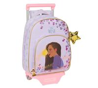 Safta WISH - Zaino per bambini con carrello 705, ideale per bambini di diverse età, comodo e versatile, qualità e resistenza, 28 x 10 x 34 cm, colore lilla, viola, Estándar, Casual