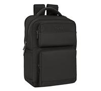 SAFTA - Zaino 2 tasche portatile 15,6" + USB Business Black 31X44X13Cm, multicolore (642200377)