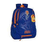 safta Zaino adattabile carrello porta pallone Valencia Basket, blu/arancione, 320 x 160 x 440 mm