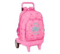 Safta Zaino Con Ruote Benetton Heart 33l 33x45x22cm