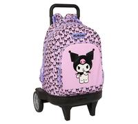 KUROMI - Zaino grande con ruote, Compact Evoluzione, rimovibile, ideale per bambini di diverse età, comodo e versatile, qualità e resistenza, 33 x 22 x 45 cm