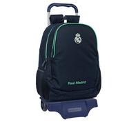 Real Madrid 2nd Team 25/26 - Zaino scuola con trolley, ideale per bambini di diverse età, comodo e versatile, qualità e resistenza, 33 x 15 x 43 cm