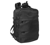 safta - Zaino da viaggio in cabina, per laptop da 15,6'', ideale per giovani di diverse età, comodo e versatile, qualità e resistenza, 29 x 19 x 44 cm, Nero, M, Casual