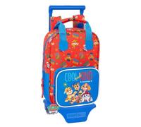 Safta - Zaino grande con ruote Paw Patrol Cool Compact Evolution rimovibile, 54 cm di altezza, carrello incluso 805, sistema di fissaggio, tasca frontale con cerniera, zaino per bambini, misure 20 x 8