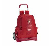 Safta Sporting Gijon Corporate 23.4l Evolution Wheeled Backpack Rosso