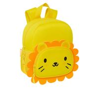 safta León - Zaino in neoprene per bambini, ideale per bambini di diverse età, comodo e versatile, 20 x 9 x 25 cm, giallo, M, Casual