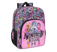 Safta MONSTER HIGH DRAMA - Zaino scuola per bambini, zaino per bambini, zaino per bambini, adattabile a carrozzina, ideale per bambini in età scolastica, comodo e versatile, qualità e resistenza, 33 x