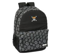Safta Zaino scuola ONE PIECE PIRATES – comodo, resistente e versatile – Nero M 30x14x46 cm