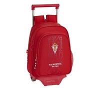 Safta Sporting Gijon Corporate 8.9l Wheeled Backpack Rosso