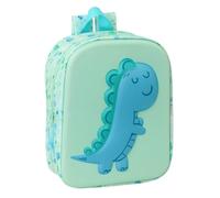 Safta - Zaino per la scuola materna con dinosauro in rilievo 3D, scomparto principale con cerniera, maniglia superiore e spallacci regolabili, per il ritorno a scuola dei bambini, dimensioni 22 x 10 x