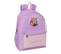 Safta - Zaino per la scuola per computer portatile da 14,1" K-Pop Demon Hunters Iconic, scomparto imbottito, spalle e schiena ergonomiche, tasca portabottiglie e frontale con cerniera, dimensioni 31 x