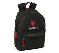 Safta - Zaino per la scuola per computer portatile da 14,1" Sevilla FC, scomparto imbottito e tasca iPad 10,6", schiena e spalle ergonomiche imbottite, tasche con cerniera, misure 31 x 16 x 41 cm