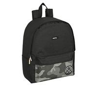 safta - Zaino per laptop da 14,1", ideale per giovani di diverse età, comodo e versatile, qualità e resistenza, 31 x 16 x 40 cm, colore nero, Nero, Estándar, Casual