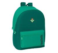 Safta Real BETIS - Zaino per laptop da 15,6" e USB, ideale per giovani di diverse età, tessuto riciclato, comodo e versatile, qualità e resistenza, 31 x 18 x 44 cm, verde acqua, M, Casual