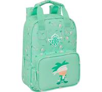Real Betis - Zaino per bambini, adattabile con manici, tessuto riciclabile, ideale per bambini di diverse età, comodo e versatile, qualità e resistenza, 20 x 8 x 28 cm