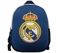 Safta Zaino scolastico Real Madrid 3D - con design 3D, adattabile al carrello - Nero M 27x10x33 cm