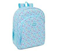 Safta - Zaino scolastico Blackfit8 Petals adattabile al carrello (senza carrello), ergonomico e imbottito, doppio manico in cerniera, tasca frontale e laterale portabottiglie, misure 33 x 14 x 42 cm