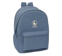 Safta Zaino scolastico doppio per computer portatile da 15,6 pollici + USB El Ganso Basics Blu Azafata, antifurto posteriore imbottito, schienale ergonomico, grande capacità, misure 31 x 18 x 44 cm