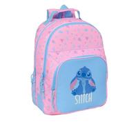 safta | Zaino scolastico Doppio Stitch Bright Adattabile al carrello, 2 Scomparti con Cerniera, Tasca Portaborraccia e Organizador, Ergonomica e Imbottita, Zaino Bambina, Dimensioni 32x15x42 cm