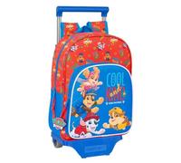 Safta - Zaino scolastico grande con ruote Paw Patrol Cool, Compact Evolution rimovibile con carrello incluso, 26 x 11 x 67 cm, spallacci ergonomici imbottiti, zaino per bambini, misure 26 x 11 x 34 cm