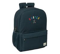 safta | Zaino scolastico Harper & Neyer Adattabile al carrello (Senza Carrello), Schienale e spallacci ergonomici imbottiti, Cerniera Doppio Cursore, Tasca Frontale e Maniglia Superiore,