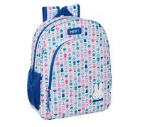 safta | Zaino scolastico Miffy Bunny Adattabile al carrello, Spallacci e Schienale Ergonomicos Imbottiti, Ampia Tasca Frontale, Portaborraccia Laterali, Cerniera Doppio Cursore,