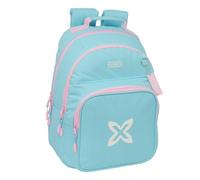Safta - Zaino scuola Munich Sky doppio adattabile al trolley, 2 grandi scomparti con cerniera, spallacci e schiena ergonomici imbottiti, bordi anti-sfregamento, misure 32 x 15 x 42 cm